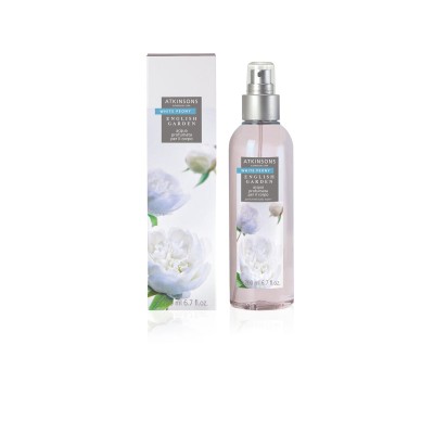 1 - Atkinsons 1799 ENGLISH GARDEN White Peony Acqua Profumata Per Il Corpo 200ml
