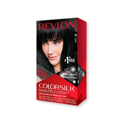 1 - Revlon ColorSilk Beautiful Color 10 Black