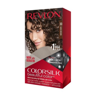 1 - Revlon ColorSilk Beautiful Color 30 Dark Brown