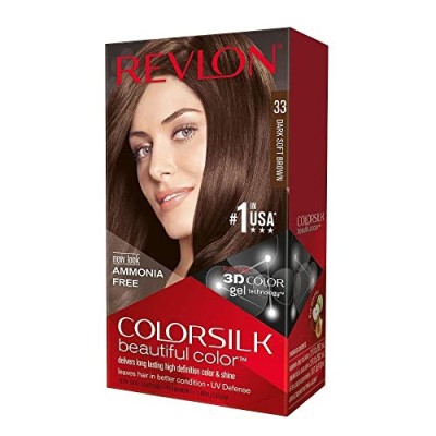1 - Revlon ColorSilk Beautiful Color 33 Dark Soft Brown