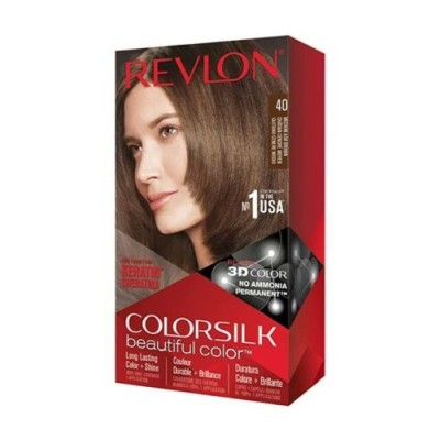1 - Revlon ColorSilk Beautiful Color 40 Medium Ash Brown