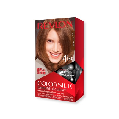 1 - Revlon ColorSilk Beautiful Color 51 Light Brown