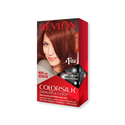 1 - Revlon ColorSilk Beautiful Color 31 Dark Auburn