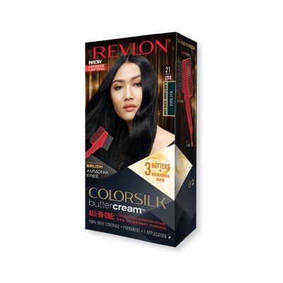 1 - Revlon ColorSilk Buttercream colore per capelli Nero