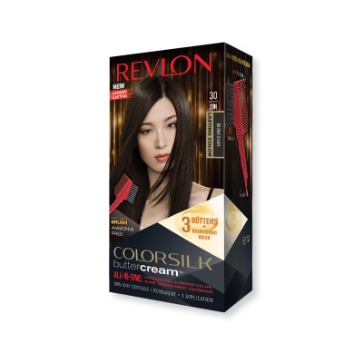 1 - Revlon ColorSilk Buttercream 30 Brown Black