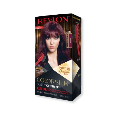 1 - Revlon ColorSilk Buttercream colore per capelli Borgogna