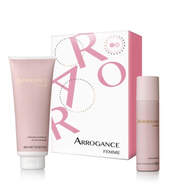 1 - Arrogance Femme Shower Gel 400 ml Spray Deodorant 150 ml