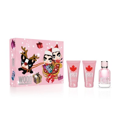 1 - Dsquared2 Wood Eau De Toilette 50ml+ Lozione Corpo 50ml + Gel Doccia 50ml