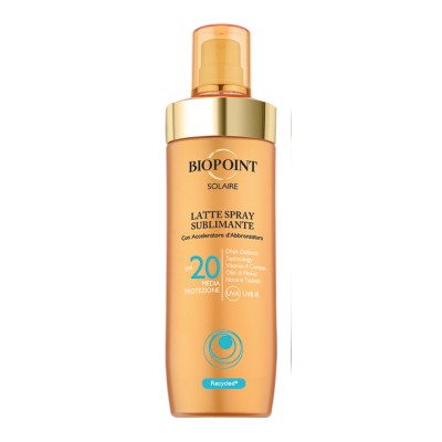 1 - Biopoint Latte spray sublimante SPF20 - new formula 250ml
