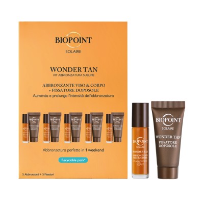 1 - Biopoint Wonder tan kit Olio SPF6 + Fissatore Doposole