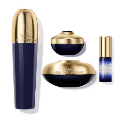 1 - Guerlain Orchidée Impériale Rituel Découverte Lotion-Essence Crème Yeux Concentré Moléculaire Concentré Micro-Lift Or