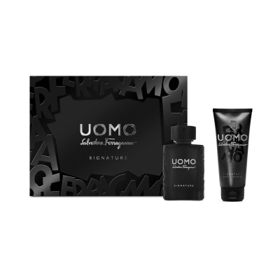 1 - Salvatore Ferragamo Uomo Signature Kit (50ml EDP + 100ml SSG)