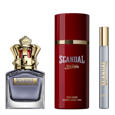 1 - Jean Paul Gaultier Cofanetto Scandal Pour Homme Eau de Toilette 50ml + Deodorante Spray 150ml + Travel Spray 10ml