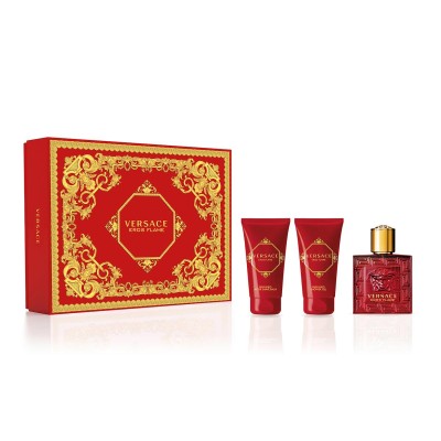 1 - Versace Eros Flame Eau De Parfum 50ml + Shower Gel 50ml + After Shave Balm 50ml
