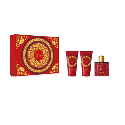 1 - Versace Eros Flame Eau De Parfum 50 ml + Shower Gel 50 ml + After Shave Balm 50 ml