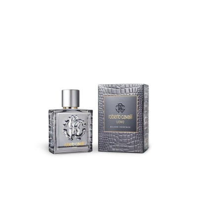 1 - Roberto Cavalli Uomo Silver Essence Eau De Toilette Spray 100ml