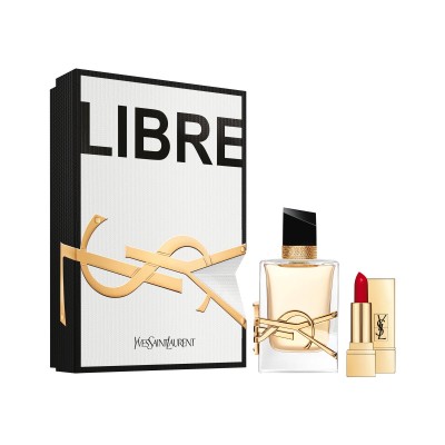1 - Yves Saint Laurent Libre Eau de Parfum 50ml + Mini Rouge Pur Couture 01 Le Rouge Gift Set Spring 2020