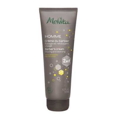 1 - Melvita Crema da barba e detergente viso bio - uomo 125ml
