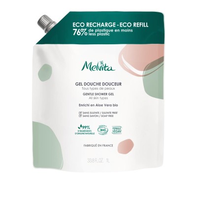 1 - Melvita Eco Ricarica Gel Doccia Delicato 1L