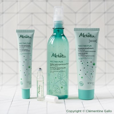 1 - Melvita Fluido opacizzante bio - viso 40ml