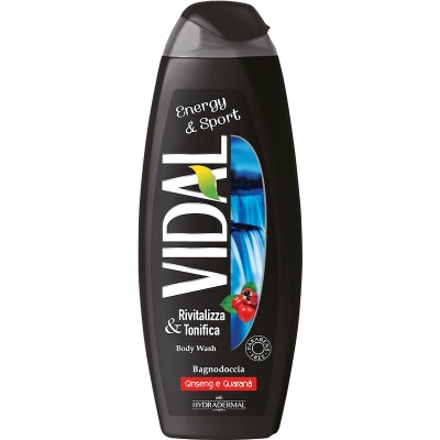 1 - Vidal Energy Sport Shower gel Unisex Body Grapefruit, Spice 500 ml