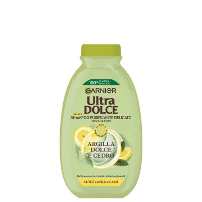 1 - Garnier Ultra Dolce Argilla Dolce e Cedro Unisex Non-professional Shampoo 400 ml