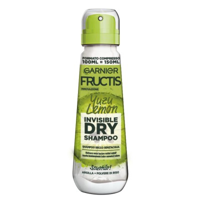 1 - Garnier Fructis Invisible Dry Shampoo Yuzu Lemon Unisex Non-professional 100 ml