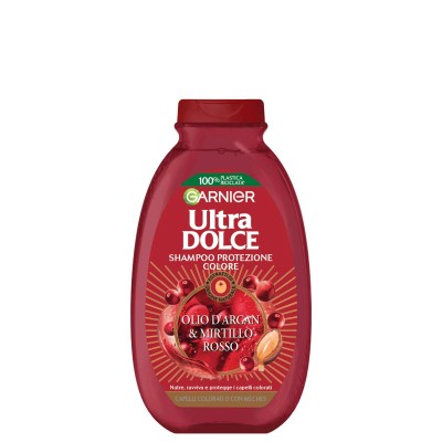 1 - Garnier Ultra Dolce Olio Di Argan E Mirtillo Rosso Shampoo 400ml