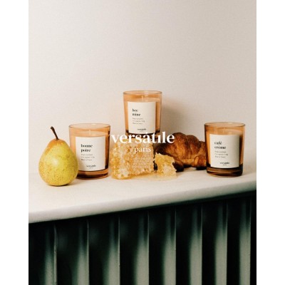 1 - Versatile Paris Café Crème candela di cera Cilindro Bianco 1 pz