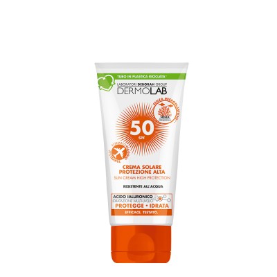 1 - Dermolab Crema solare viso e corpo formato viaggio protezione alta SPF 50 50ml