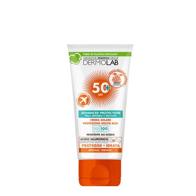 1 - Dermolab Crema solare viso e corpo formato viaggio protezione molto alta SPF 50 50ml