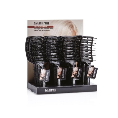 1 - Xanitalia Vent Paddle Brush Universal Paddle hairbrush Black 12 pc(s)