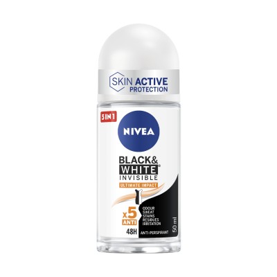 1 - NIVEA Black & White Invisible Ultimate Impact Roll On 50 ml