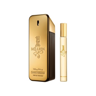 1 - Rabanne Cofanetto 1 Million Eau de Toilette 100ml + Travel Spray 10ml