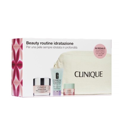 1 - Clinique Moisture Surge 100-Hour Auto-Replenishing Hydrator (50ml) + Liquid Facial Soap (30ml) All About Eyes (5ml) + Pochet