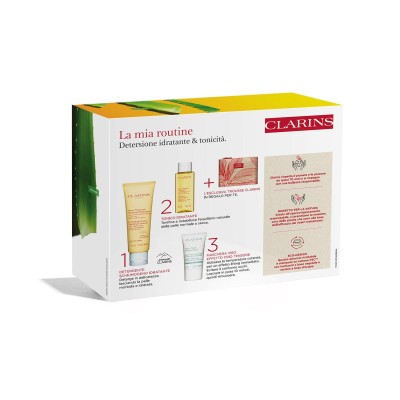 1 - Clarins Gli Essenziali Detersione idratante & tonicità 125+50+15ml