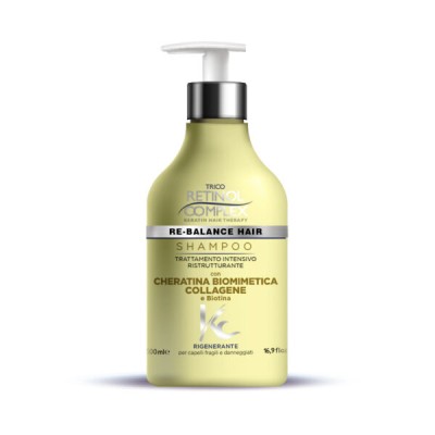 1 - Retinol Complex Linea Cheratina: Shampoo Con Cheratina Biomimetica 500ml