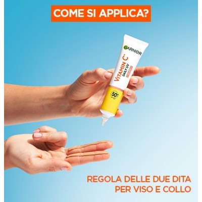 1 - Garnier SkinActive VITAMINA C Anti-UV Fluido Quotidiano Glow Liquido di protezione solare Viso 50