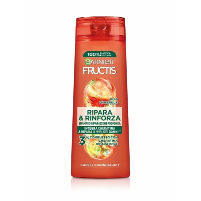 1 - Garnier Fructis Ripara & Rinforza 250 ml Shampoo Non professionale Donna