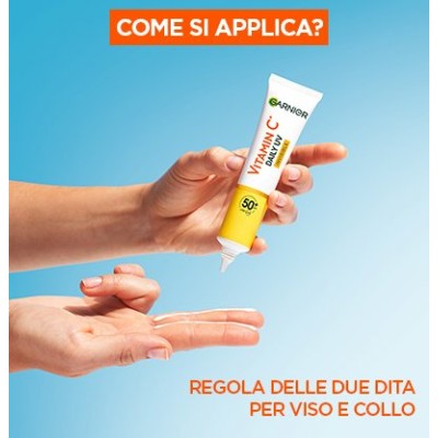 1 - Garnier SkinActive VITAMINA C Anti-UV Fluido Quotidiano Invisibile Liquido di protezione solare Viso 50