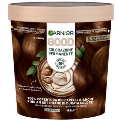 1 - Garnier GOOD Permanent Hair Dye, 5.32 Burnished Sunset 75ml