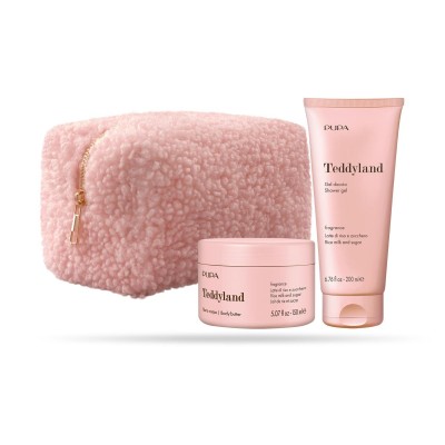 1 - PUPA Milano Teddyland - Kit 1 Gel Doccia e Burro Corpo 001 Rice Milk and Sugar