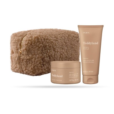 1 - PUPA Milano Teddyland - Kit 2 Gel Doccia e Burro Scrub 003 Milk and Coffee Beans