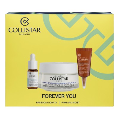 1 - Collistar Cofanetto Attivi Puri Crema Balsamo Collagene + Malachite 50ml