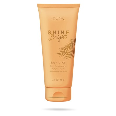 1 - PUPA Milano Shine Bright Fluido Illuminante Corpo 001 Golden Light 200ml