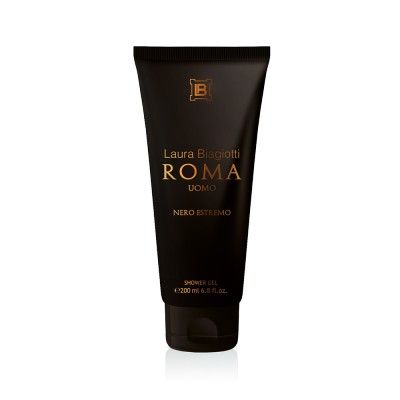 1 - Laura Biagiotti Roma Uomo Nero Estremo 200 ml Shower gel Men Body