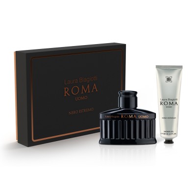 1 - Laura Biagiotti Roma Uomo Nero Estremo Eau De Parfum 125ml + Shower Gel 100ml