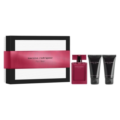 1 - Narciso Rodriguez Cofanetto For Her Eau de Parfum Intense 50ml con Lozione Corpo 50ml e Gel Doccia 50ml