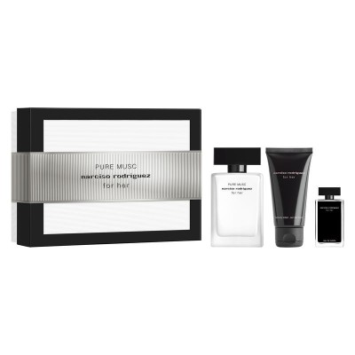 1 - Narciso Rodriguez Set For Her Pure Musc Eau de Parfum 50ml con Lozione Corpo 50ml e Miniatura For Her Edt 7,5ml