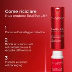 9 - Clarins Total Eye Lift Refill Crema per contorno occhi Donna 15 ml